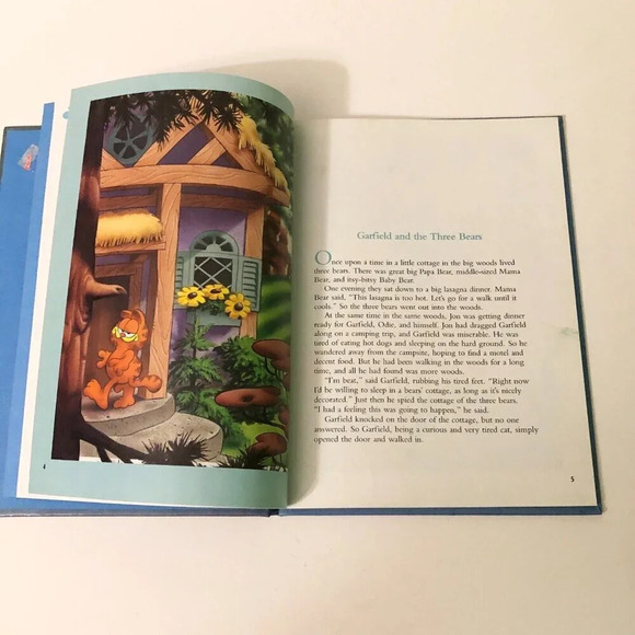 Vintage 1989 Garfields Furry Tales Jim Davis Book Hardcover - Picture 12 of 16